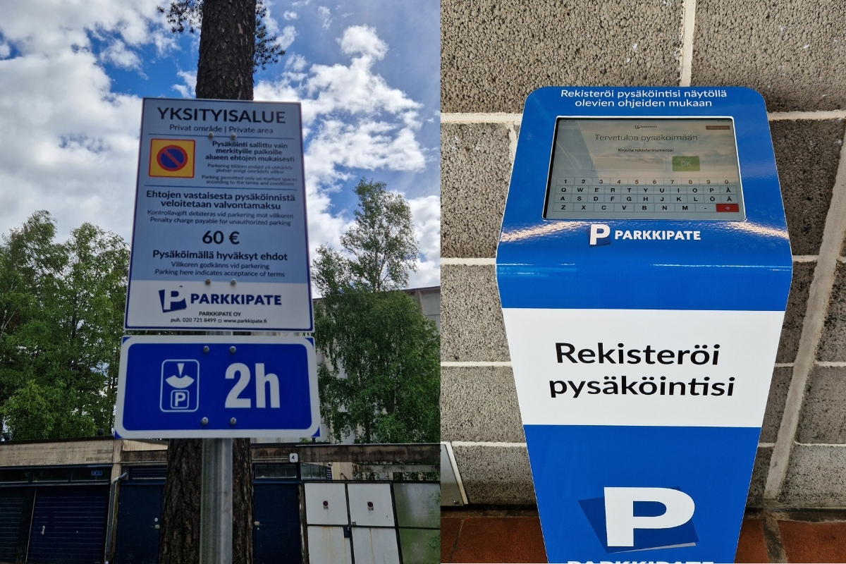 I bilden finns det skyltningen i Hagalund.