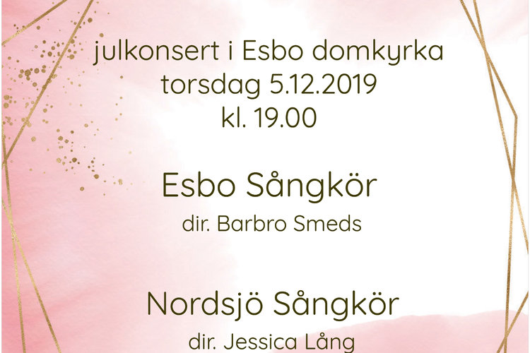 Esbo Sångkörs julkonsert Esbo Sångkörs julkonsert