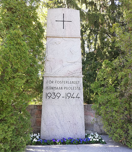 Streamad tvåspråkig gudstjänst på De stupades dag Monumentet vid hjältegraven