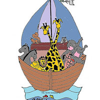 Barnverksamhetens logo, bild på Noaks ark