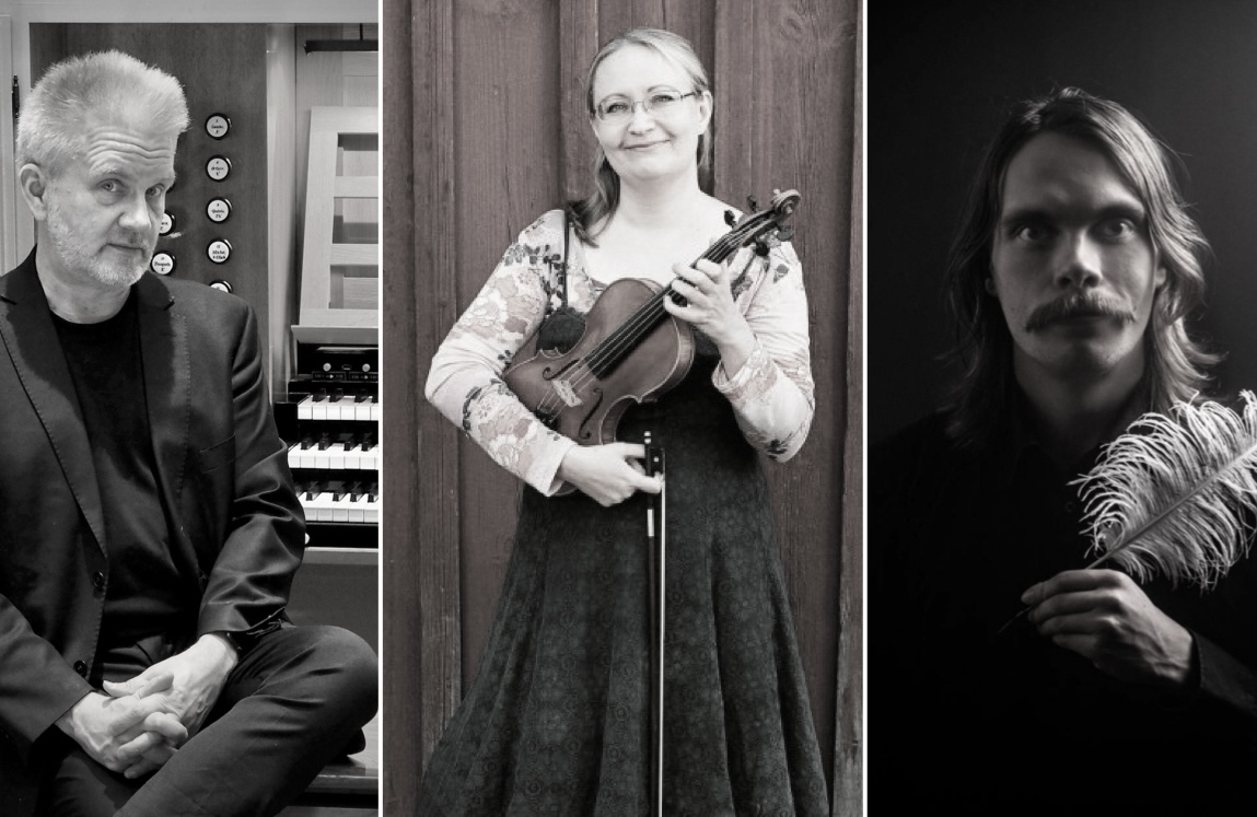 Petri Koivusalo, Laura Airola och William Häggblom.